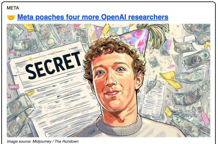 Meta ist doch erfolgreich mit dem Abwerben von OpenAI Mitarbeitenden