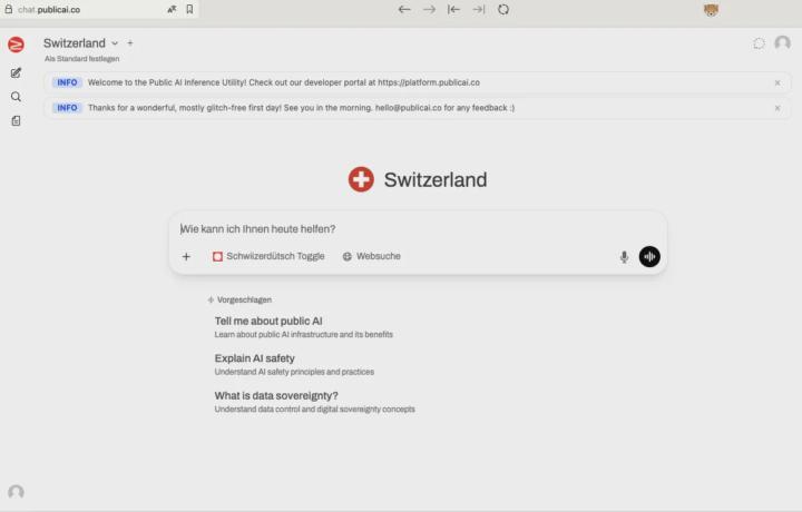 Schon ausprobiert? Neues LLM / KI-Chat aus der Schweiz