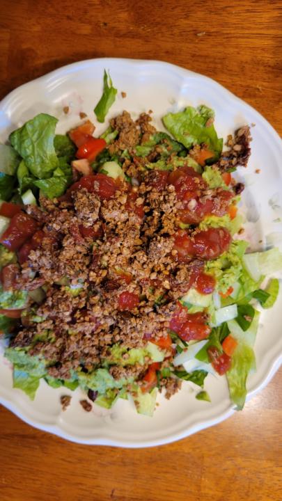 Taco salad for supper