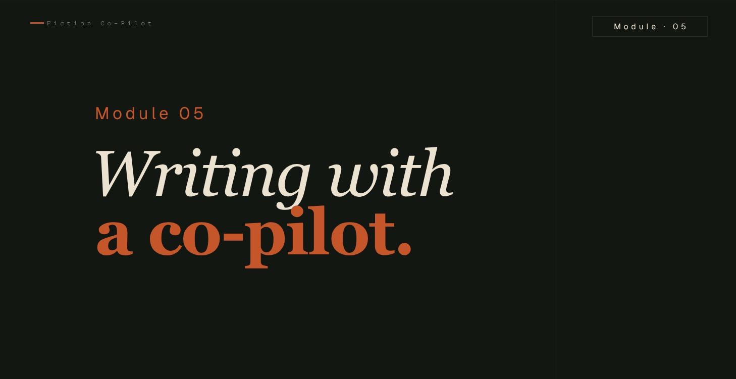 Writing with a co-pilot