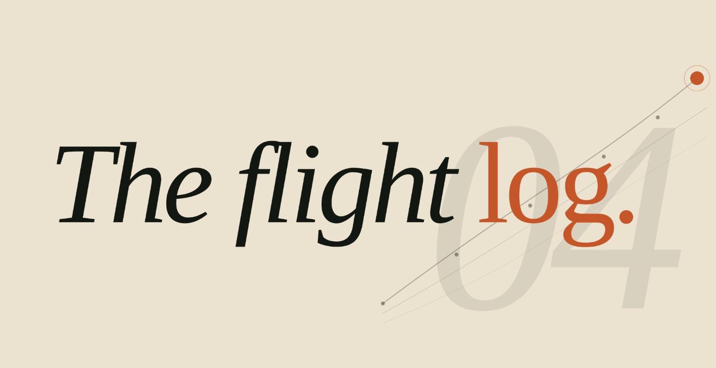 The fligth log