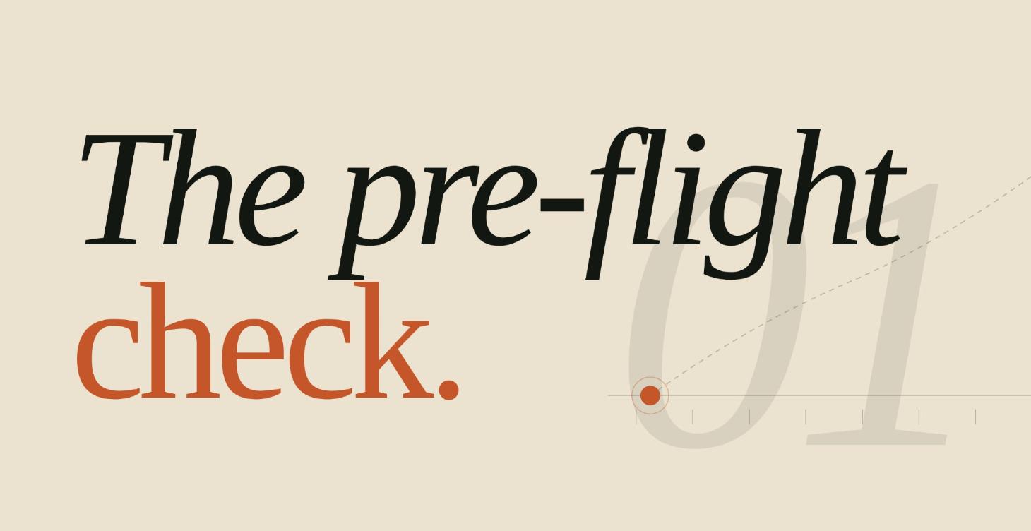 Pre-Flight Check