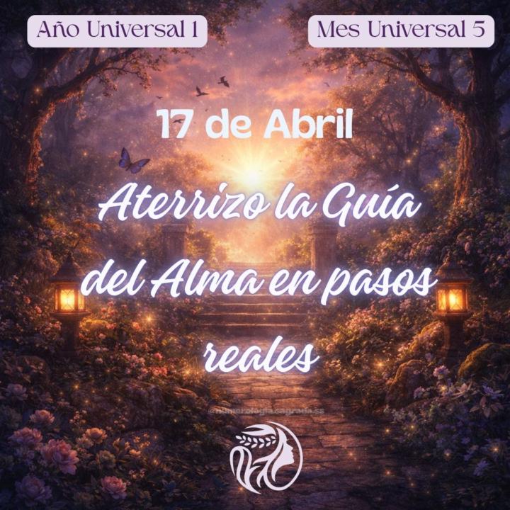 🔮 Oráculo del Día · 17 Abr (Día 4️⃣) · Semana 1️⃣1️⃣ · Mes 5️⃣ · Año 1️⃣