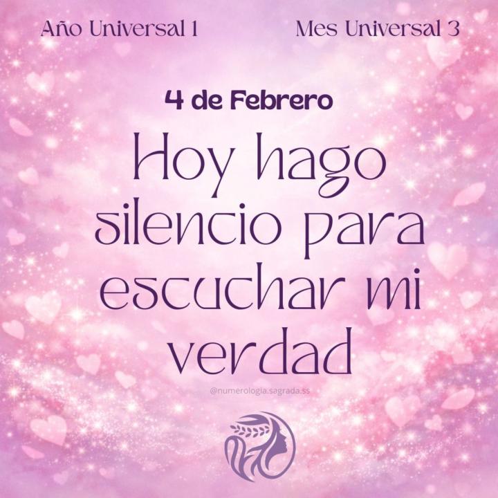 🔮 Oráculo del Día · 4 Feb (Día 7️⃣) · Semana 3️⃣ · Mes 3️⃣