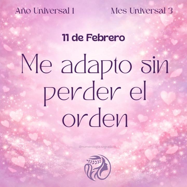 🔮 Oráculo del Día · 11 Feb (Día 5️⃣) · Semana 4️⃣ · Mes 3️⃣