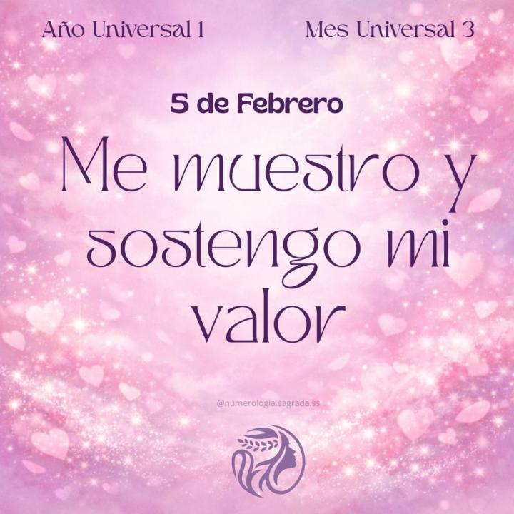 🔮 Oráculo del Día · 5 Feb (Día 8️⃣) · Semana 3️⃣ · Mes 3️⃣
