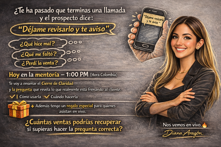  🔴Hoy 1PM: la pregunta que desbloquea muchos cierres