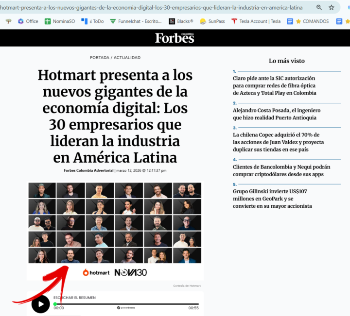 ❤️ Forbes® otra vez nos hizo un artículo...