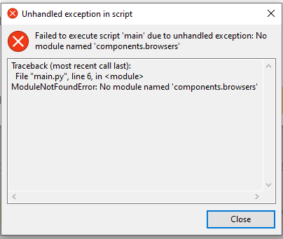 Empyrean Script Failure