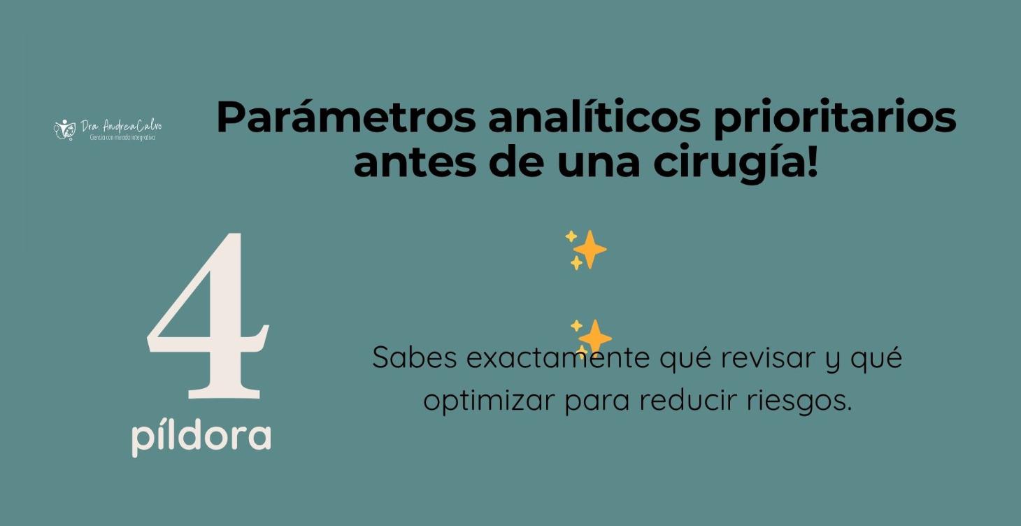 Analíticas antes de una cirugia