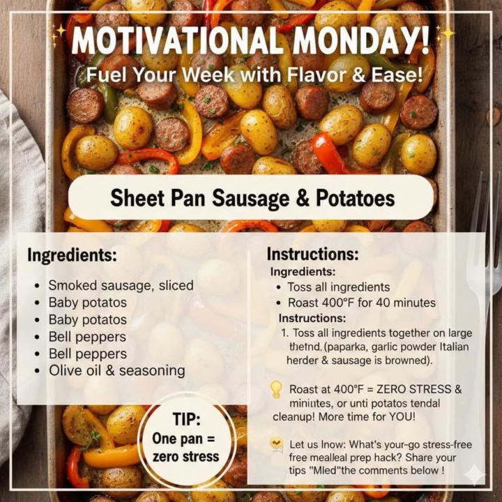 Sheet Pan Sausage & Potatoes