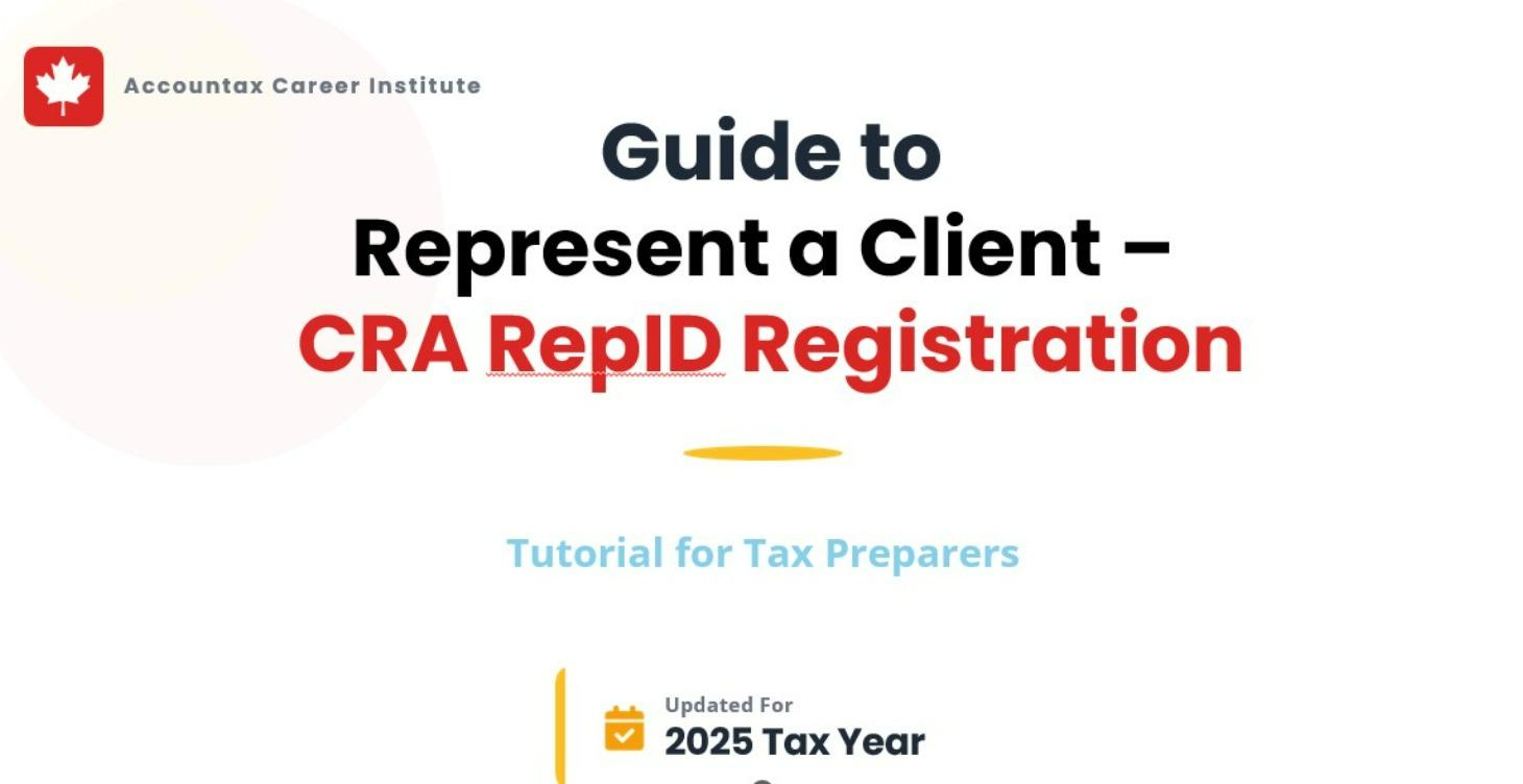 Guide to CRA RepID registration