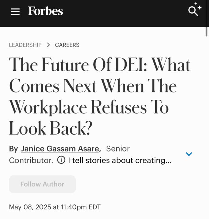 The Future of DEI Featured in Forbes!