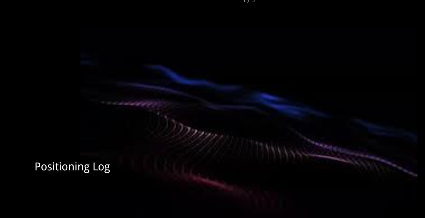 站位紀錄｜Positioning Log