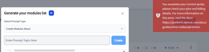 Error using Creatorly