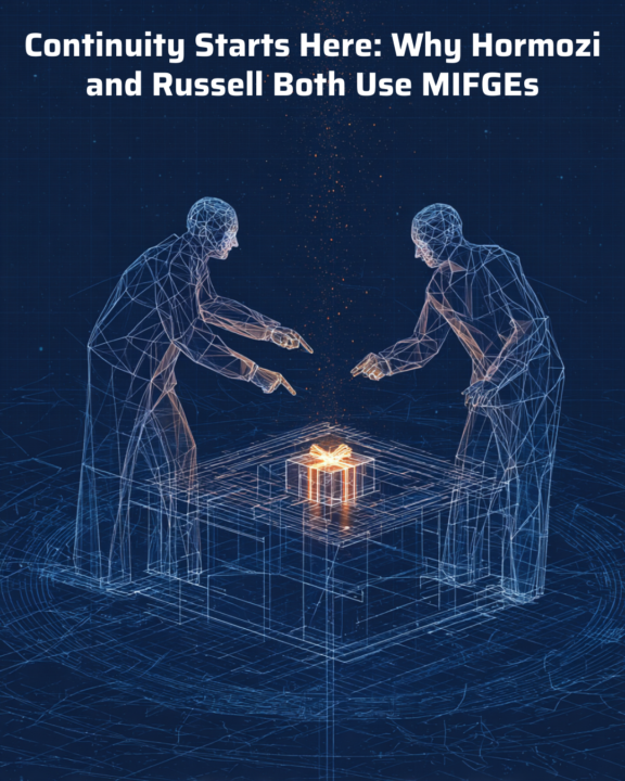 Continuity Starts Here: Why Hormozi and Russell Both Use MIFGEs