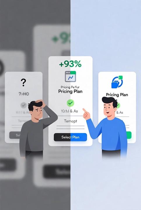 A confusing pricing page, then 93% more signups from two fixes.