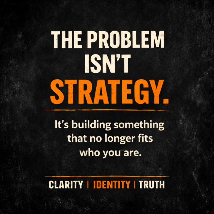 There’s a moment when strategy stops being the problem.