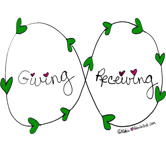 The dance of giving and receiving. 