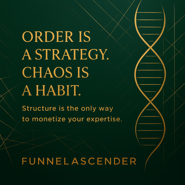 WITHOUT STRUCTURE, nothing you build survives!