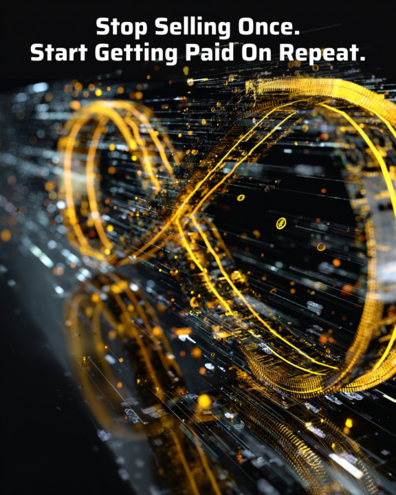 Stop selling once. Start getting paid on repeat.