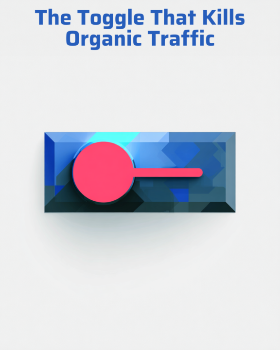 The Toggle That Kills Organic Traffic