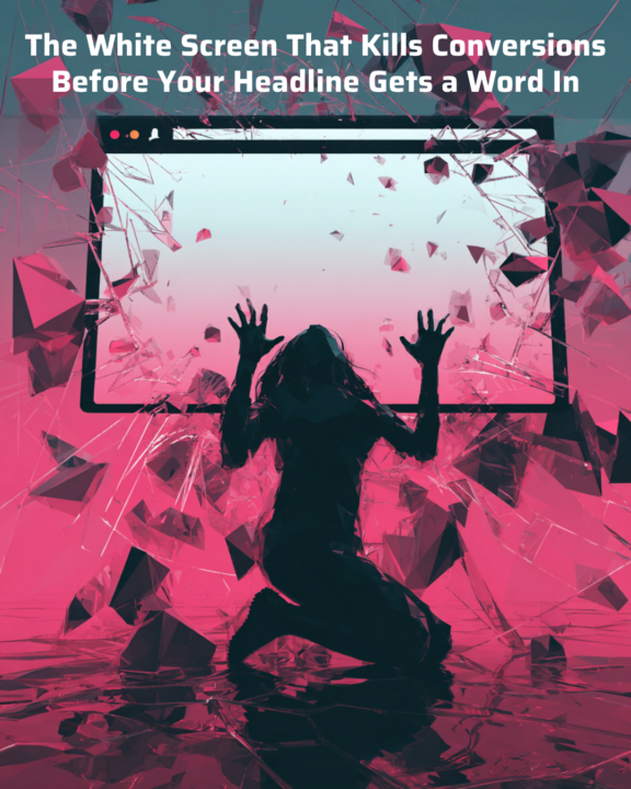 The White Screen That Kills Conversions Before Your Headline Gets a Word In