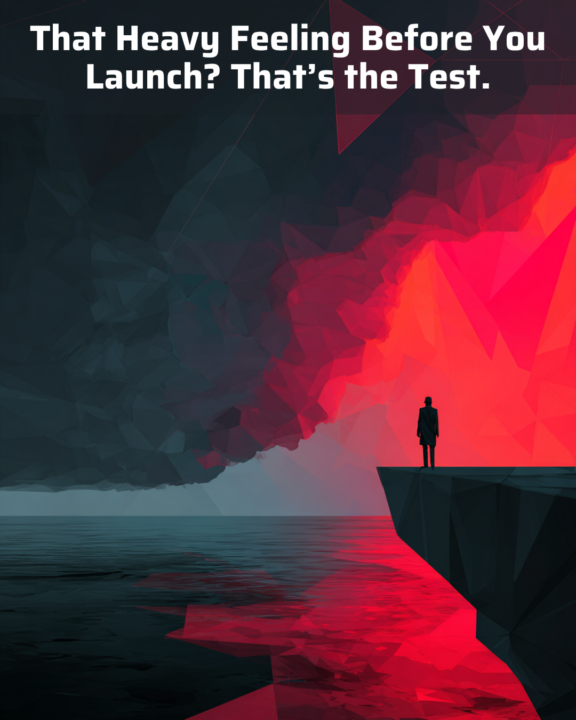 That Heavy Feeling Before You Launch? That’s the Test.