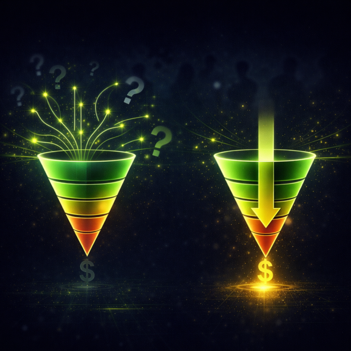 Your funnel has too many choices.