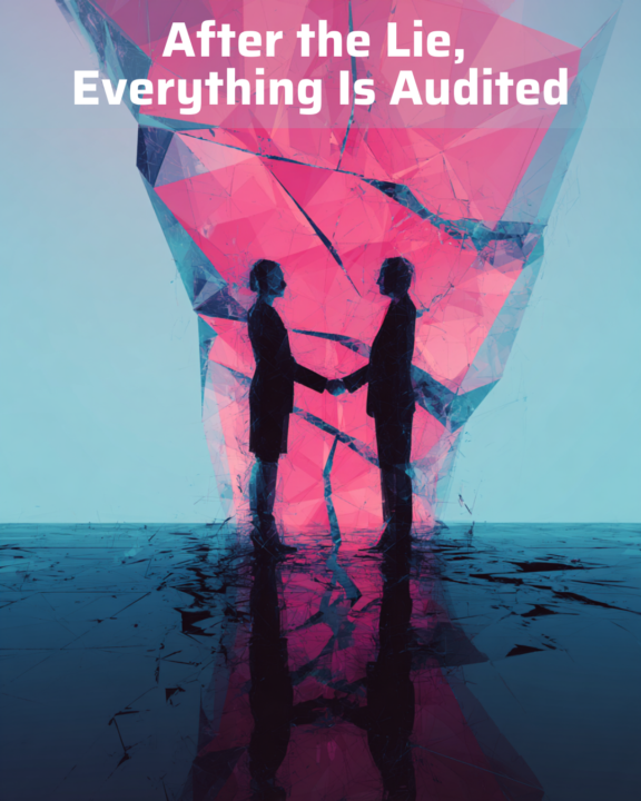 After the Lie, Everything Is Audited