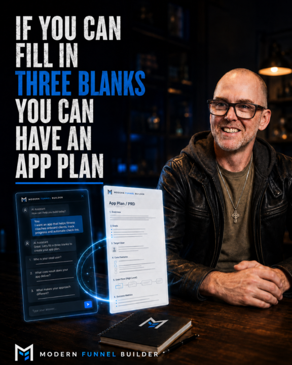 If You Can Fill In Three Blanks, You Can Have an App Plan in Minutes