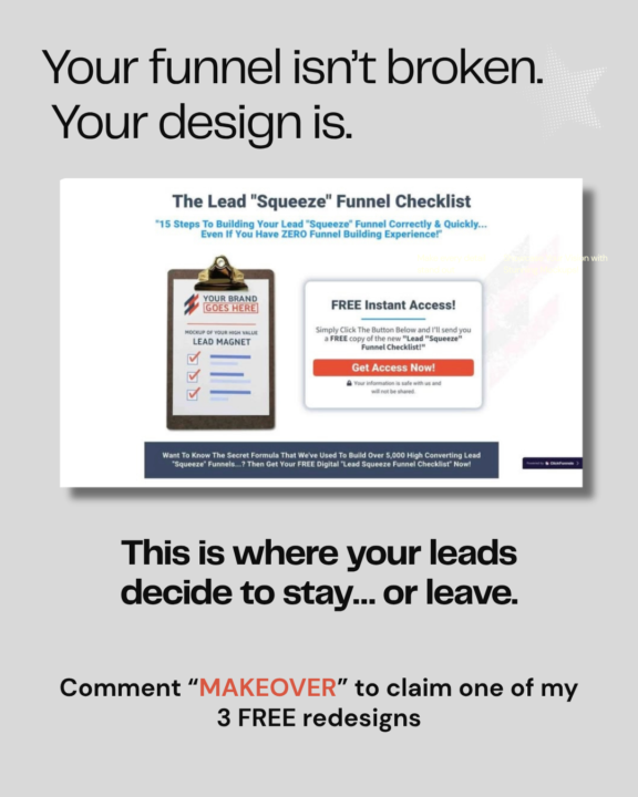 🎨 🎨 Your funnel isn’t broken… your design is.