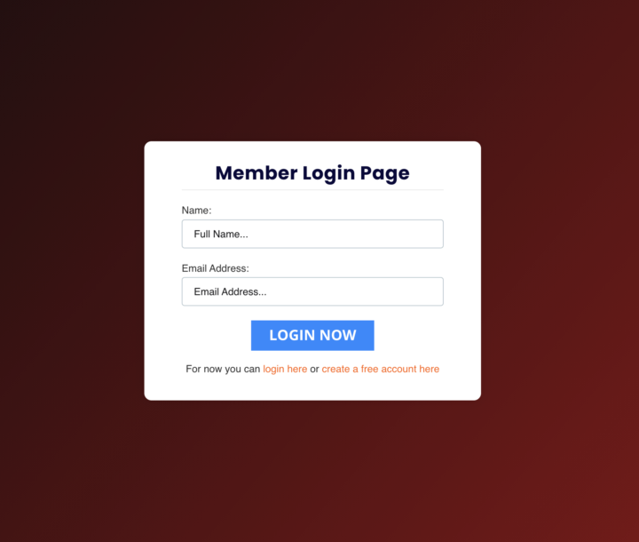 building a small membership site??
