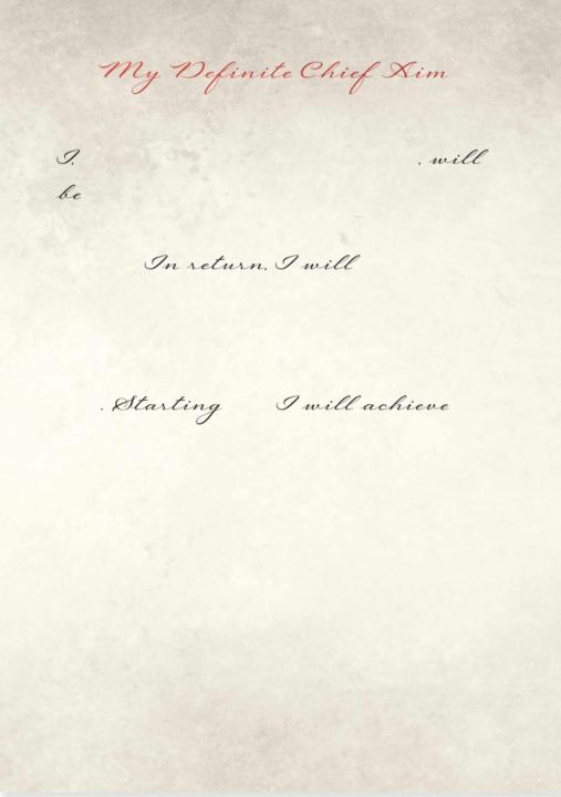 🎯[Template] Definite Chief Aim: Napoleon Hill x Bruce Lee