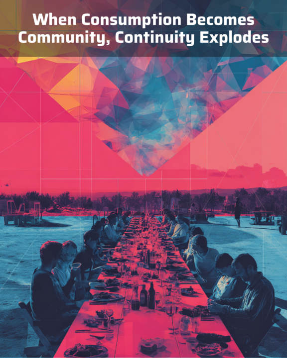 When Consumption Becomes Community, Continuity Explodes