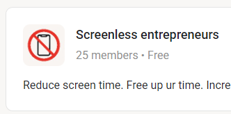 BIG WIN, 25% of the way to 100 members in my community!!