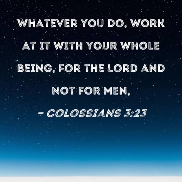 Do it for God