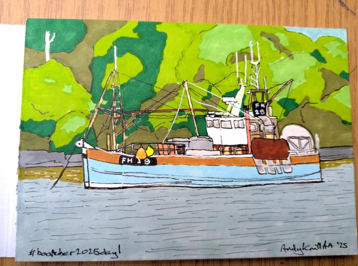 Drawing with marker pens