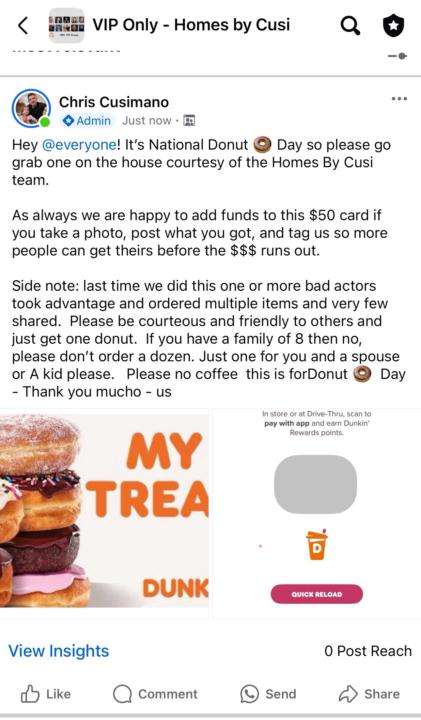 Tip for National 🍩 Day