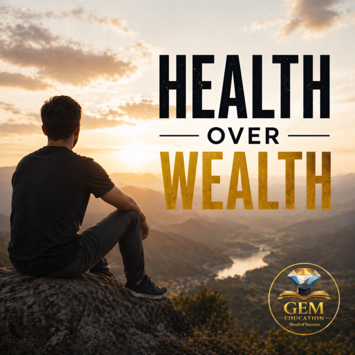Health over wealth.