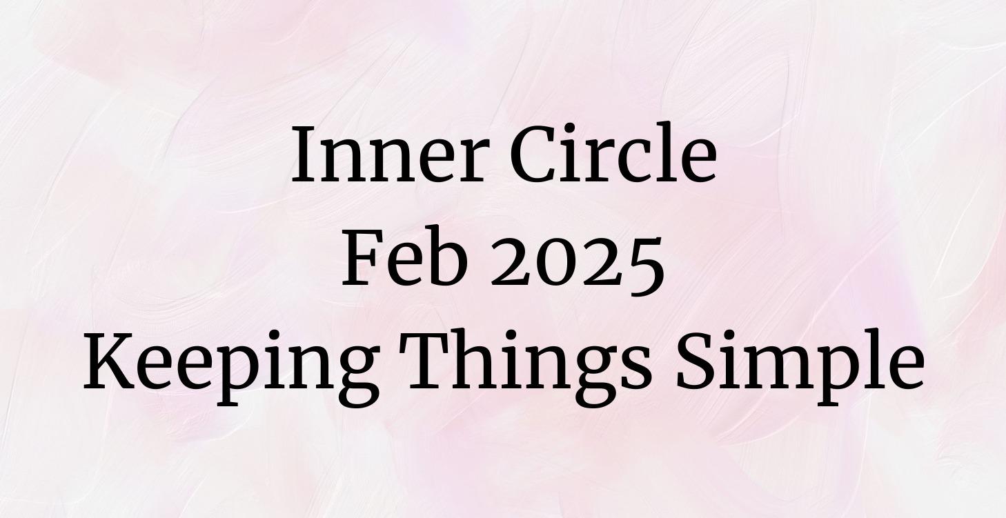 Live Course: Keeping Things Simple