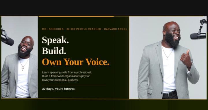 Speak. Build. Own Your Voice.