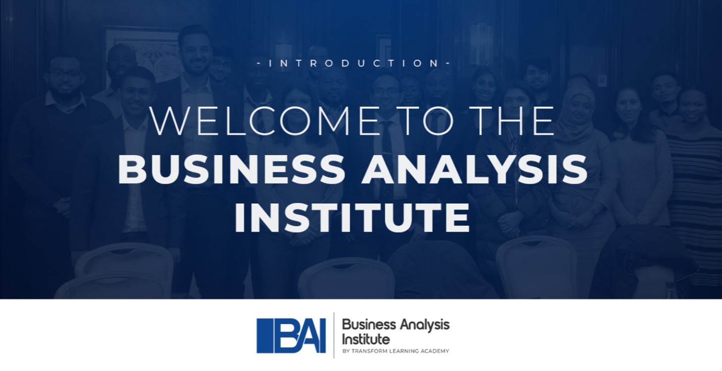 Welcome to the Business Analysis Institute