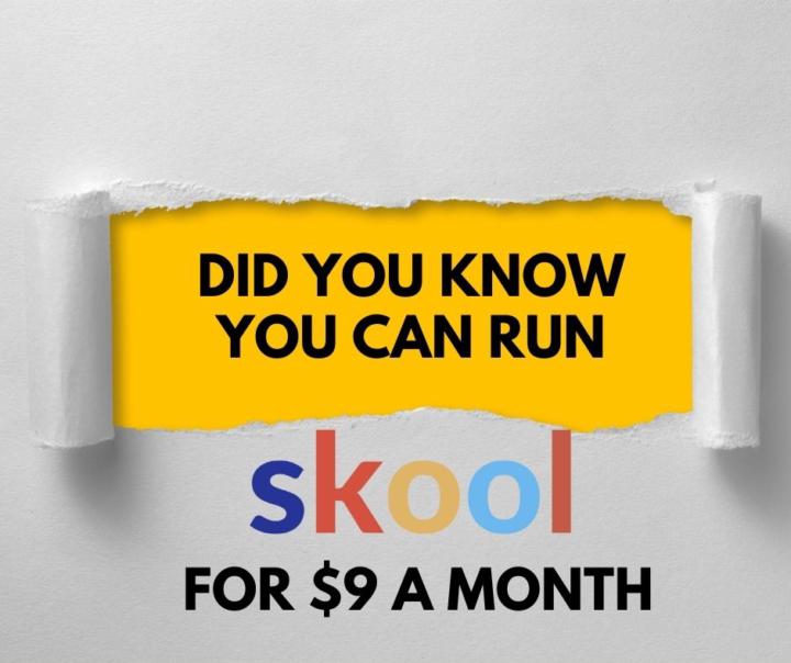 NEWS: Skool just dropped a $9 plan 🥳✨