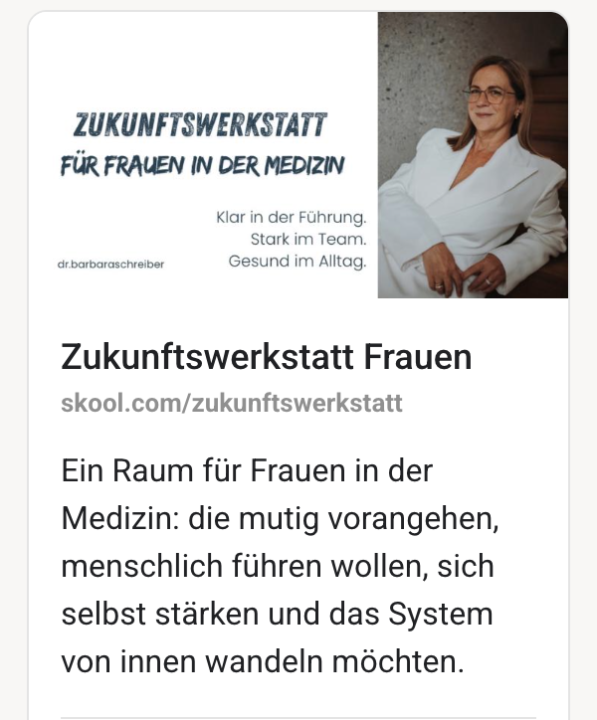 Zukunftswerkstatt für Frauen in der Medizin 👩‍⚕️ 