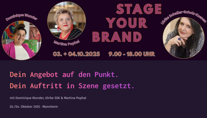 Ich habe sooooo viele tolle Veranstaltungen grade