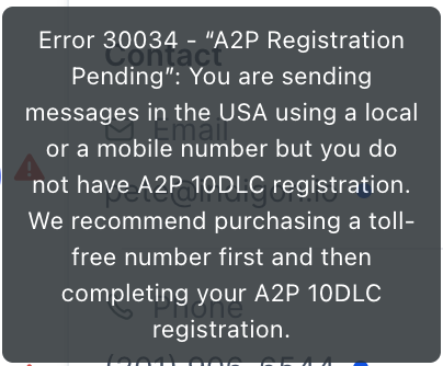 Messages not sending after verification