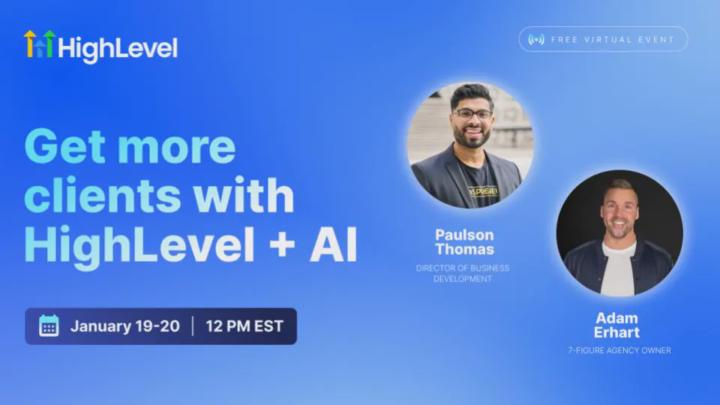 🚀 2-Day Workshop: Get More Clients with HighLevel + AI