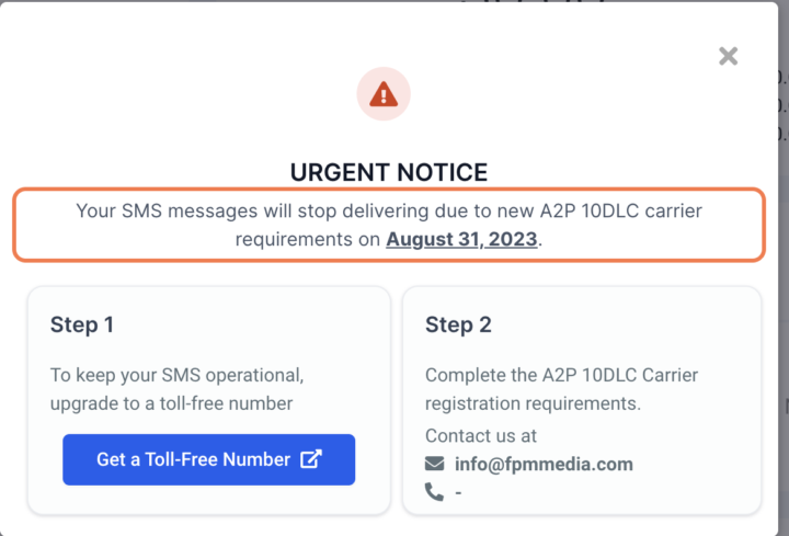A Few Questions on the new A2P (check images for context)