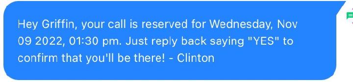Appointment Confirmation